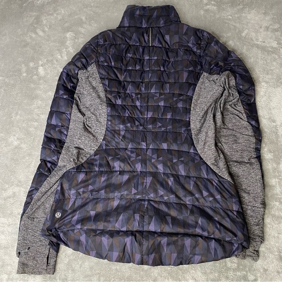 Lululemon Fluff Off Jacket Stained Glass Black and Grey Size 6 - Picture 5 of 9